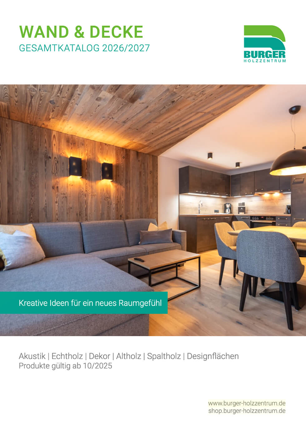 Schreinerei Langenmair Wand und Decke Katalog 2026